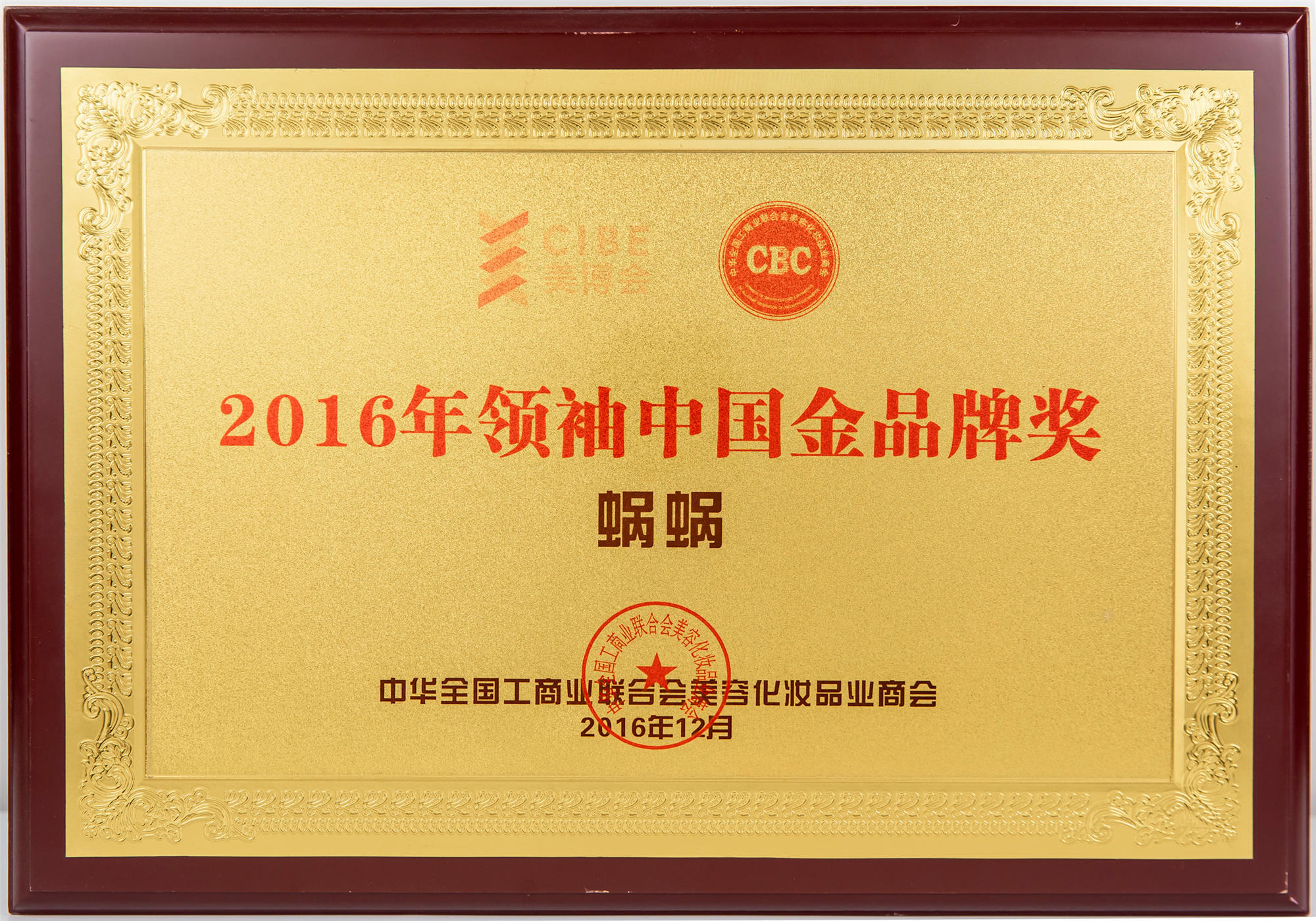 2016領(lǐng)袖中國金獎(jiǎng)品牌